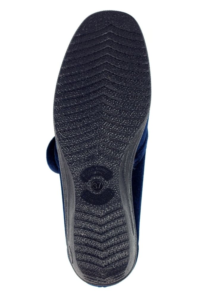 Lunar Paula II Navy Velcro Slipper KLA035