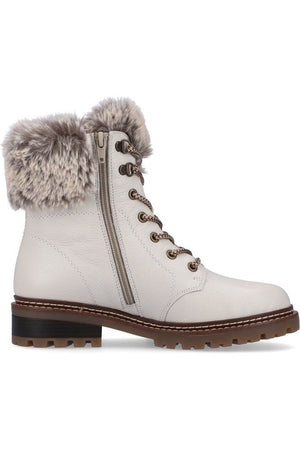 Remonte D0B74-80 ladies white waterproof boot