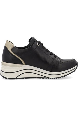 Remonte D0T03-01 Ladies trainers in Black