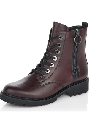 Remonte D8671-35 Ladies red boot