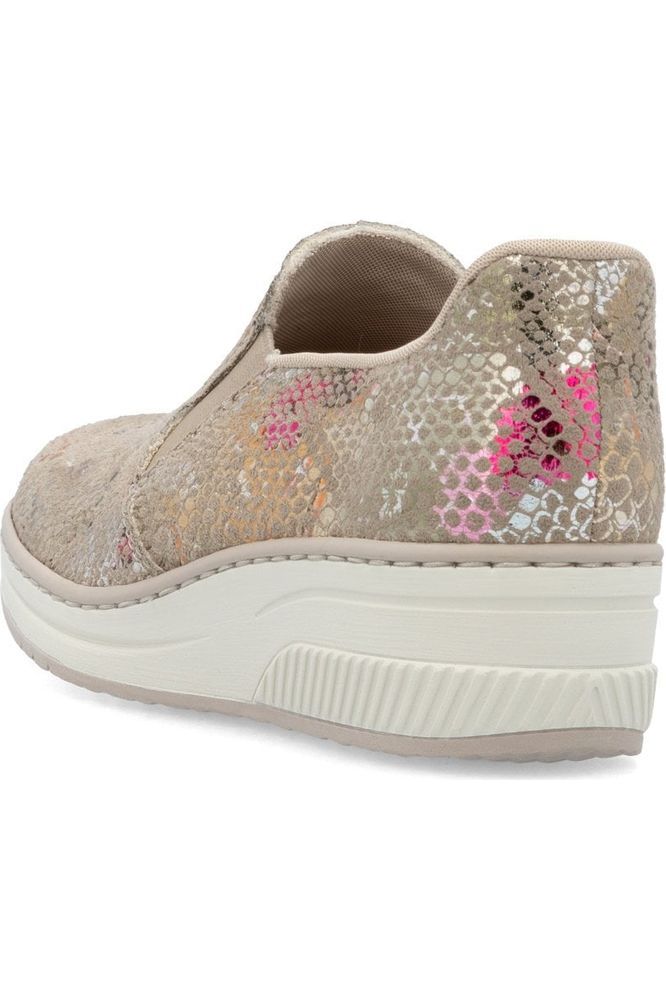 Rieker ladies wedge shoes 48761-90 in Multi