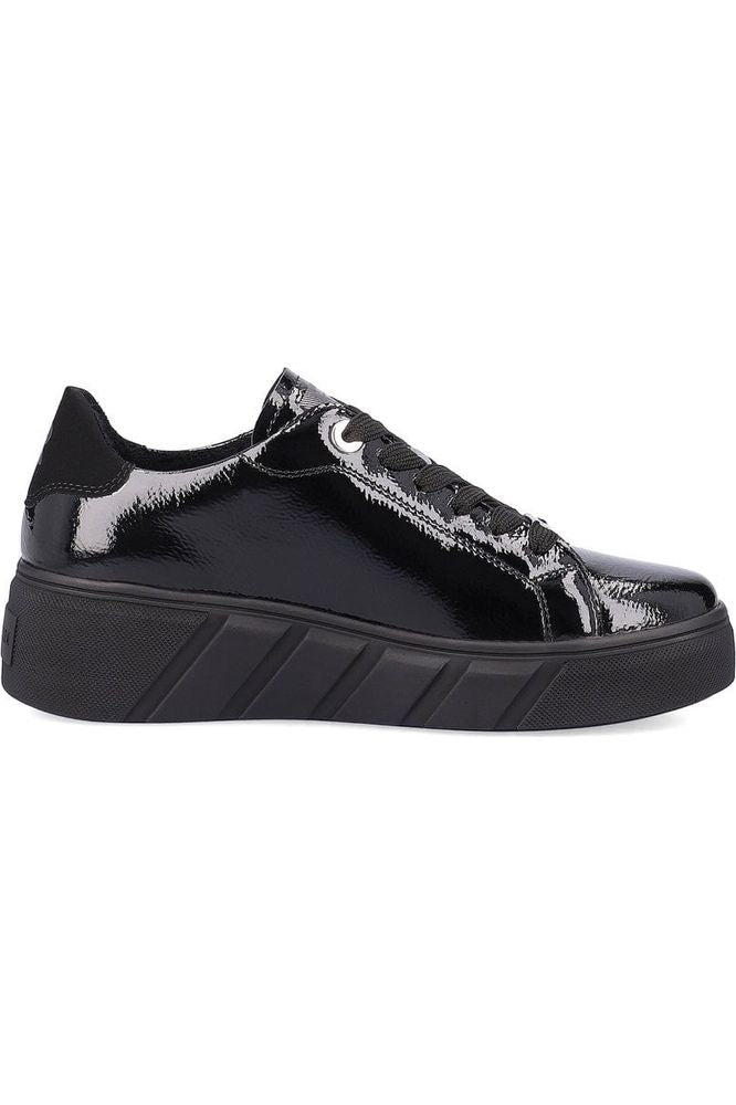 Rieker Ladies sneaker W0501 00 black Meeks Shoes