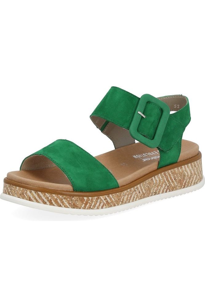 Rieker ladies sandals W0800-52 In green