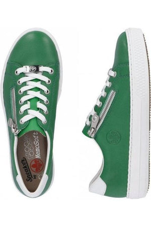 Rieker L59L1-52 in Green ladies sneaker