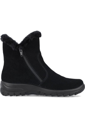 Rieker Ladies Boots L7162-00 waterproof in black suede