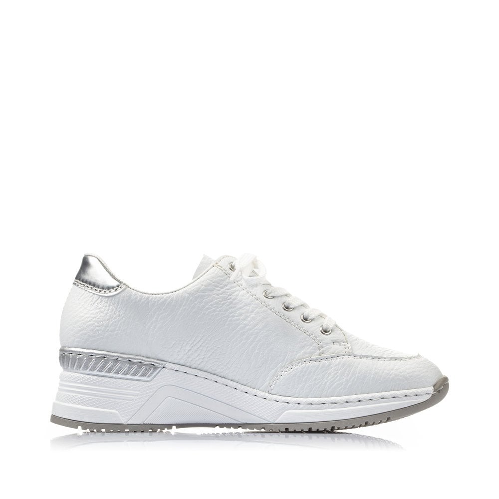 Rieker Ladies trainer N4322-80 in White