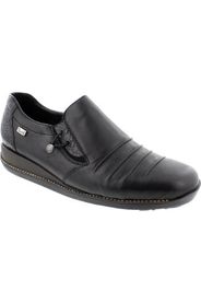 Rieker 44254 00 black ladies slip on shoe waterproof