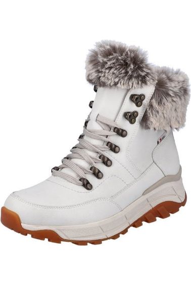 Rieker W0063 80 white snow boot Meeks Shoes