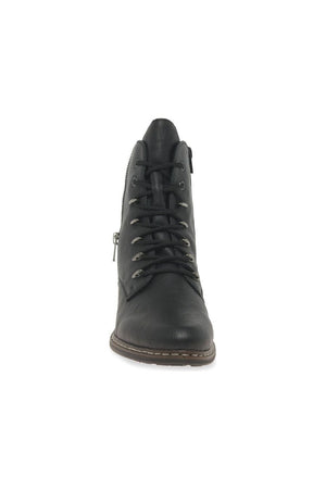 Rieker Y0800 - 00 Black lace up boot