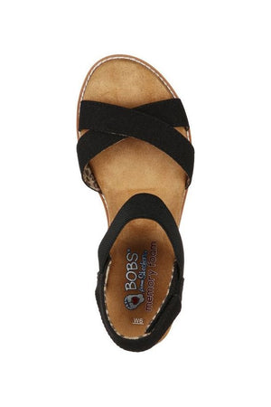 Skechers 114130 Bobs Desert Kiss sandal in Black