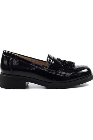 Lunar FLW002 Vivi Tassle shoe in Black