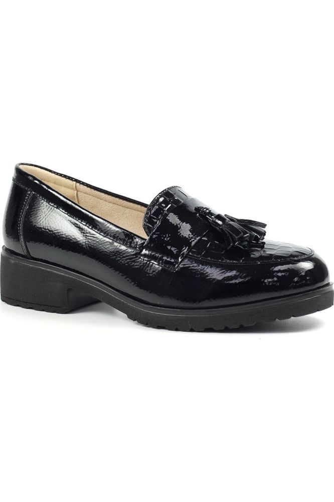 Lunar FLW002 Vivi Tassle shoe in Black