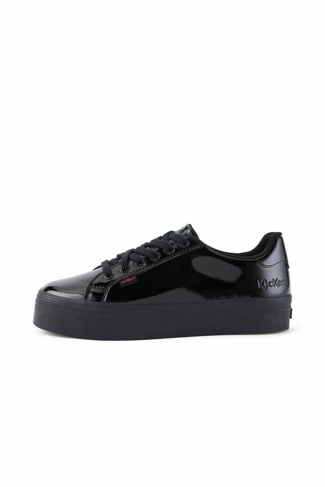 Kickers Tovni Stack Black Patent