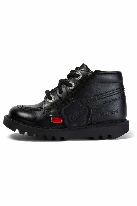 Kickers Kick Hi Zip black leather at Meeks Shoes est 1901