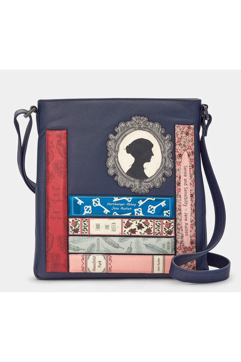 Yoshi Jane Austen Navy Bookworm Cross Body Bag