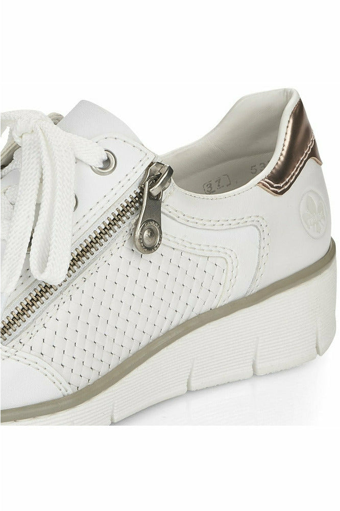 Rieker ladies shoes 53703-80 In white - Meeks